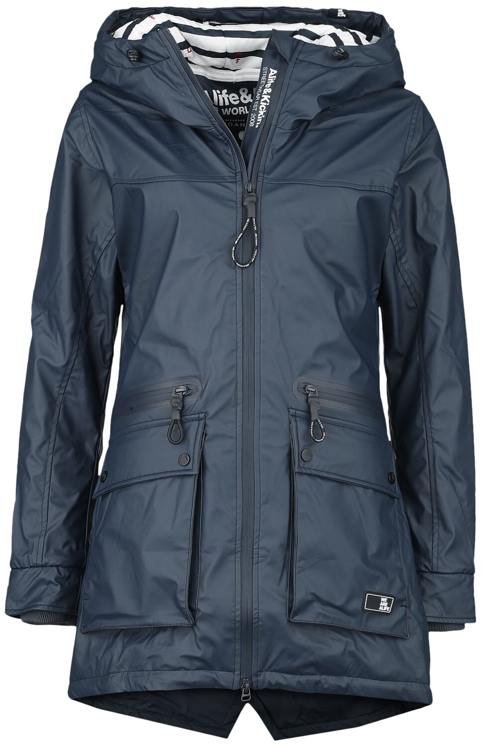 Alife and Kickin AudreyAK A Raincoat Regenmantel marine Alife and Kickin AudreyAK A Raincoat Regenmantel marine