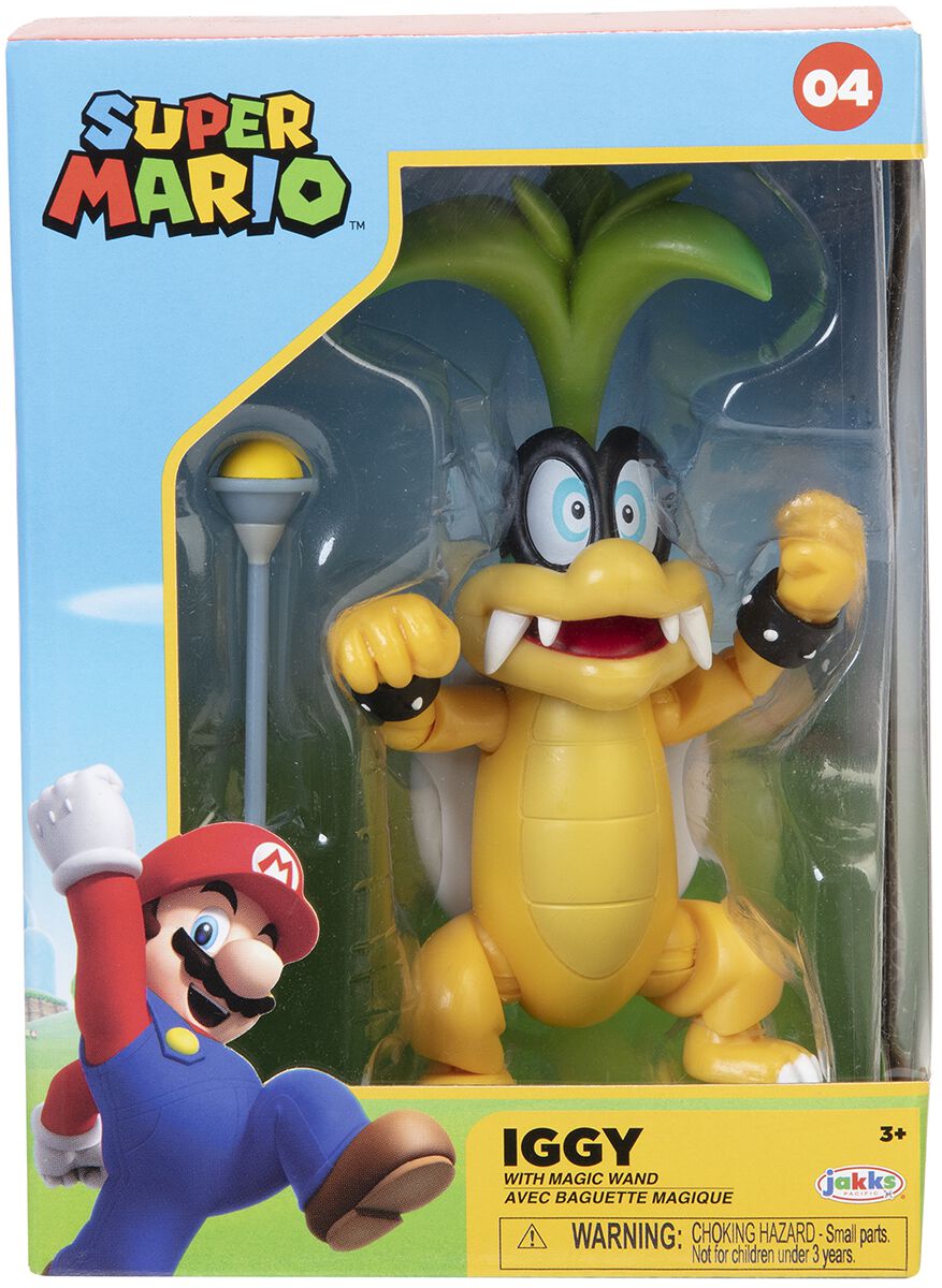 Super Mario Iggy Koopa Collection Figures multicolor