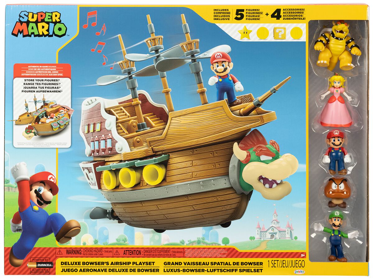 Super Mario Bowser - Ship Collection Figures multicolor