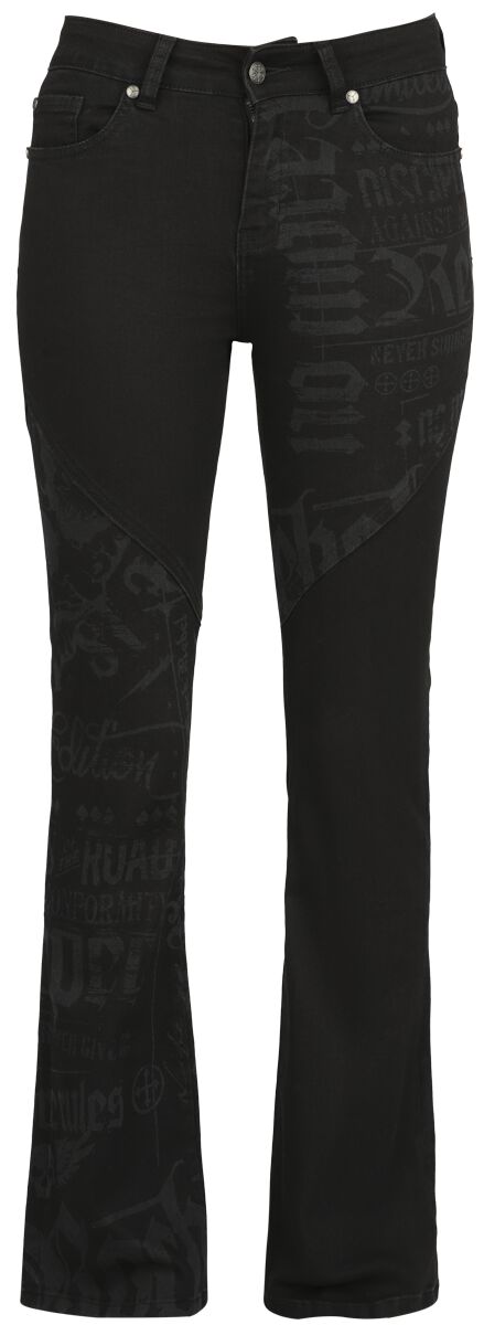 Levně Rock Rebel by EMP EMP Street Crafted Design Collection - Grace Dámské džíny černá