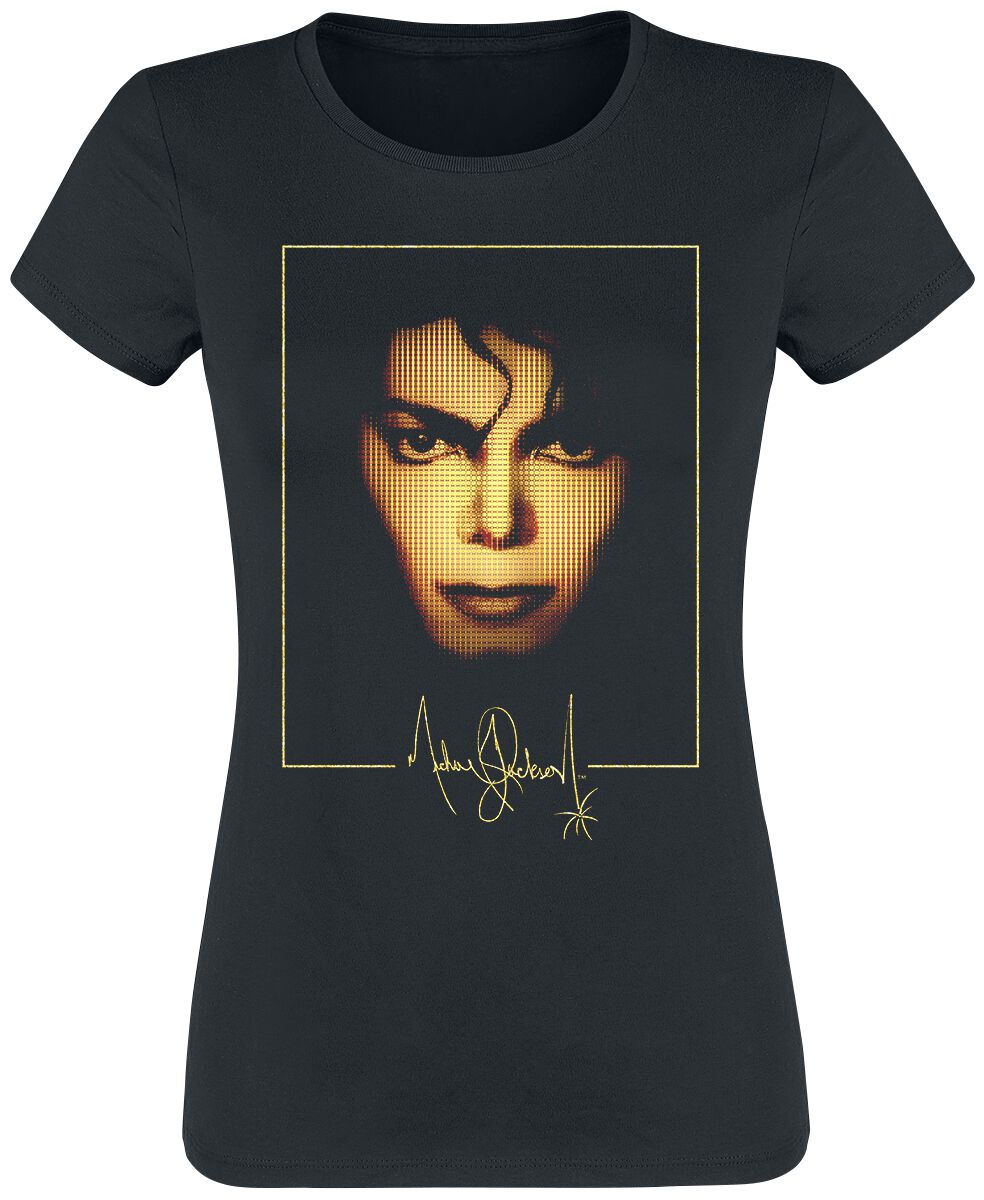 T-Shirt Manches courtes de Michael Jackson - Portrait - S à XXL - pour Femme - noir