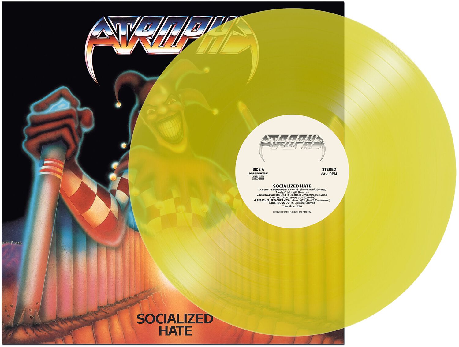 Atrophy Socialized hate LP yellow