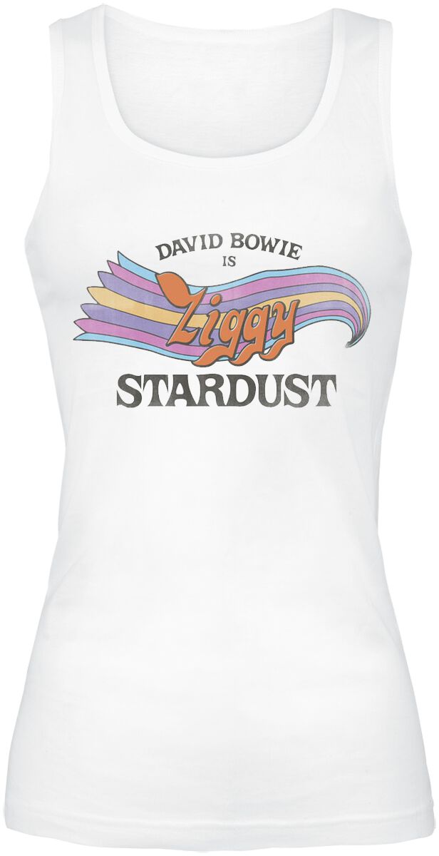 Débardeur de David Bowie - Ziggy Stardust - S à XXL - pour Femme - blanc