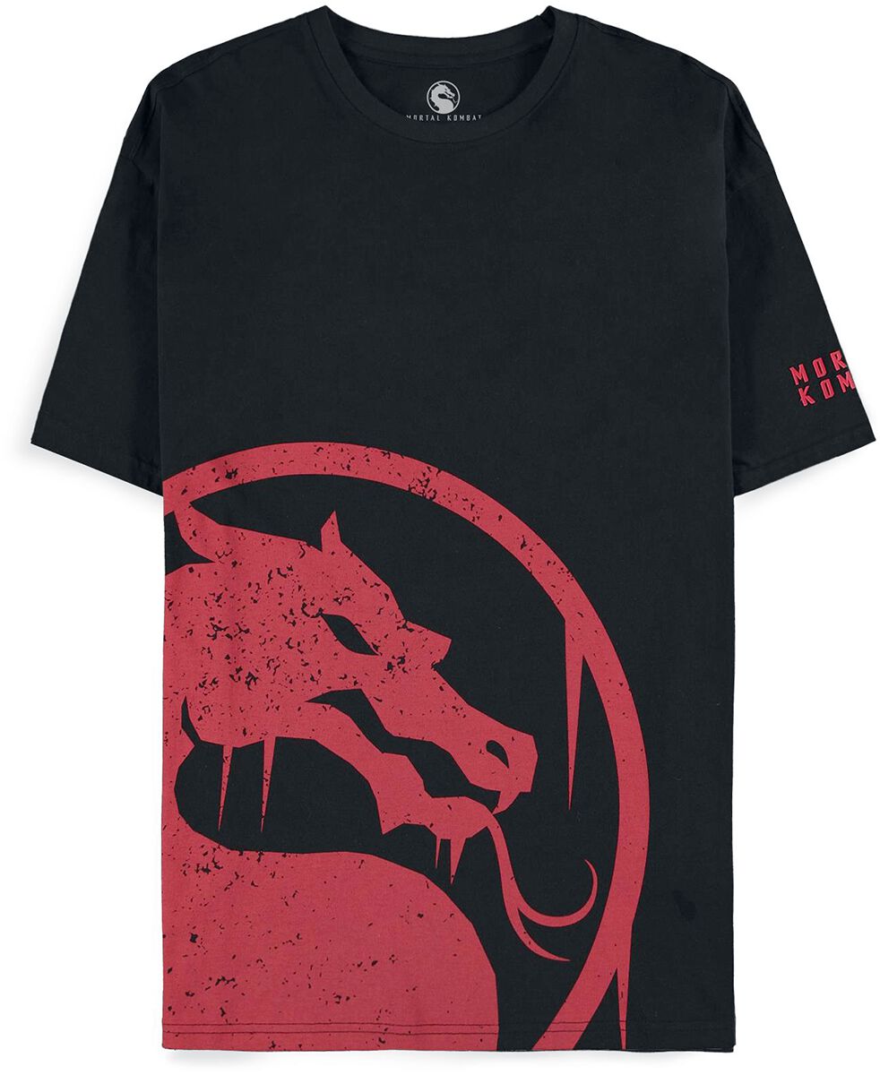 Mortal Kombat Dragon logo T-Shirt black
