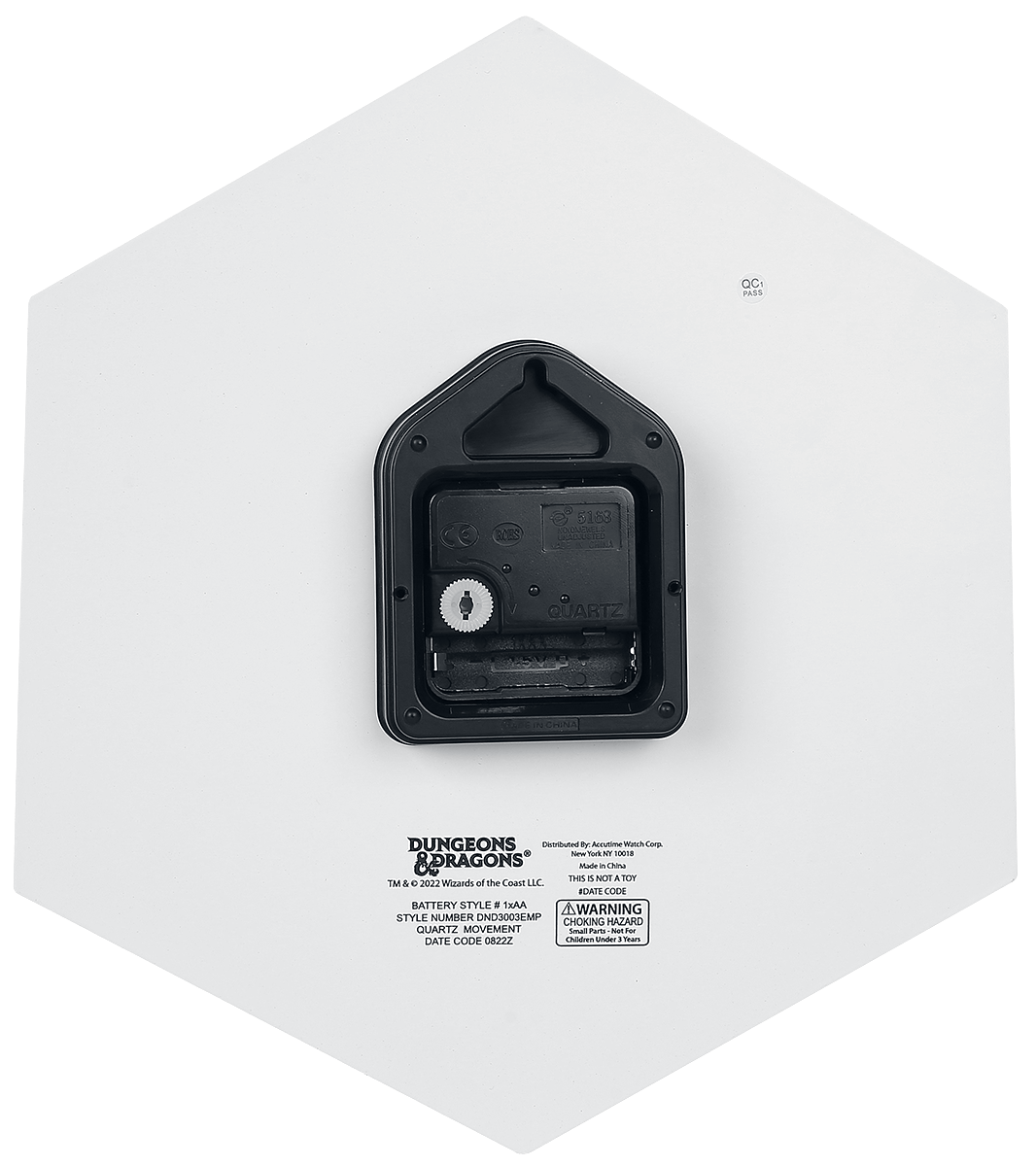 Dungeons and Dragons D20 Wanduhr multicolor