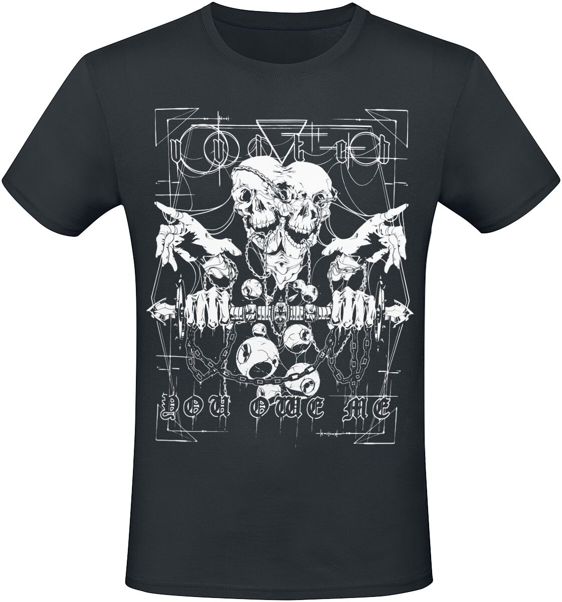 Image of T-Shirt Gothic di Gothicana by EMP - T-shirt with large front print - S a L - Uomo - nero