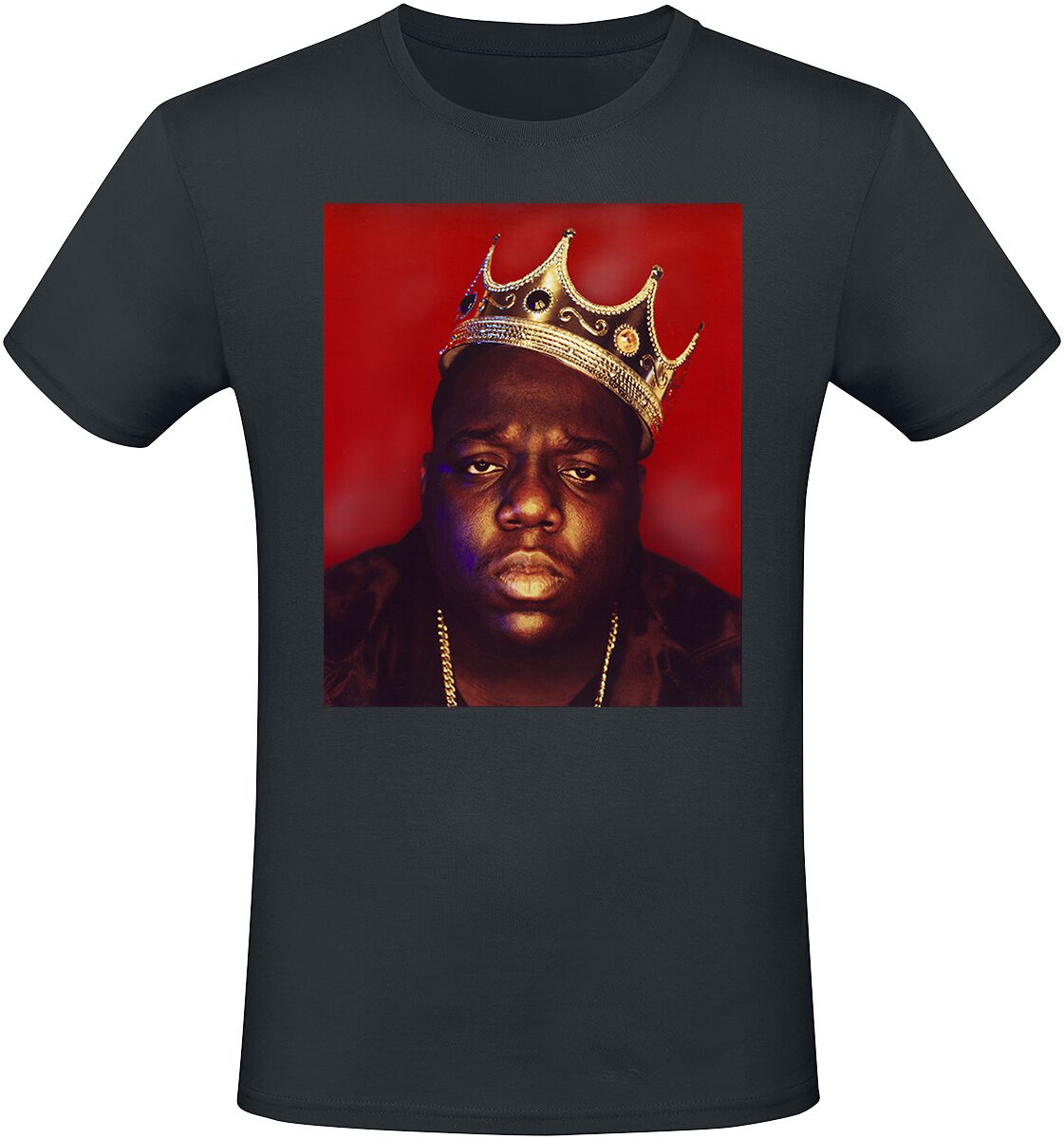 Notorious B.I.G. Big Crown T-Shirt schwarz in XL