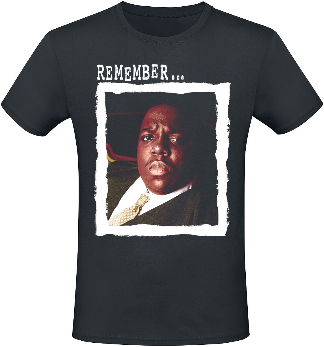 Notorious B.I.G. T-Shirt - Remember - S bis XXL - für Männer - Größe M - schwarz  - Lizenziertes Merchandise!