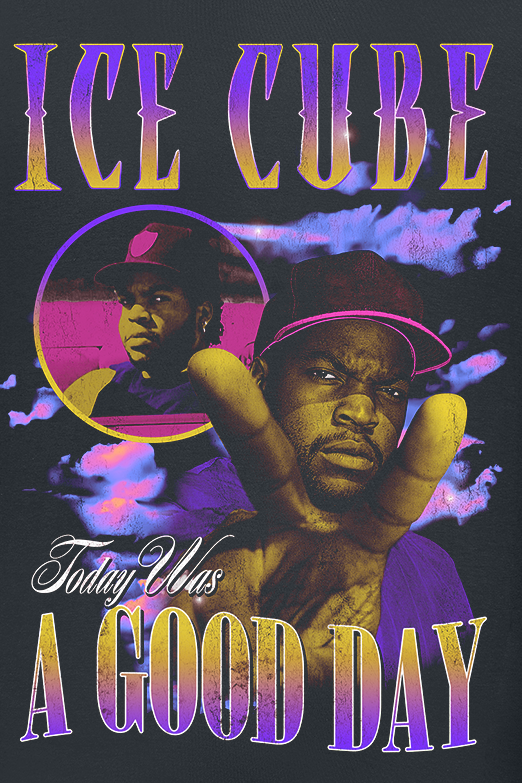 Ice Cube T-Shirt - A Good Day - S bis XL - für Männer - Größe XL - schwarz  - Lizenziertes Merchandise!