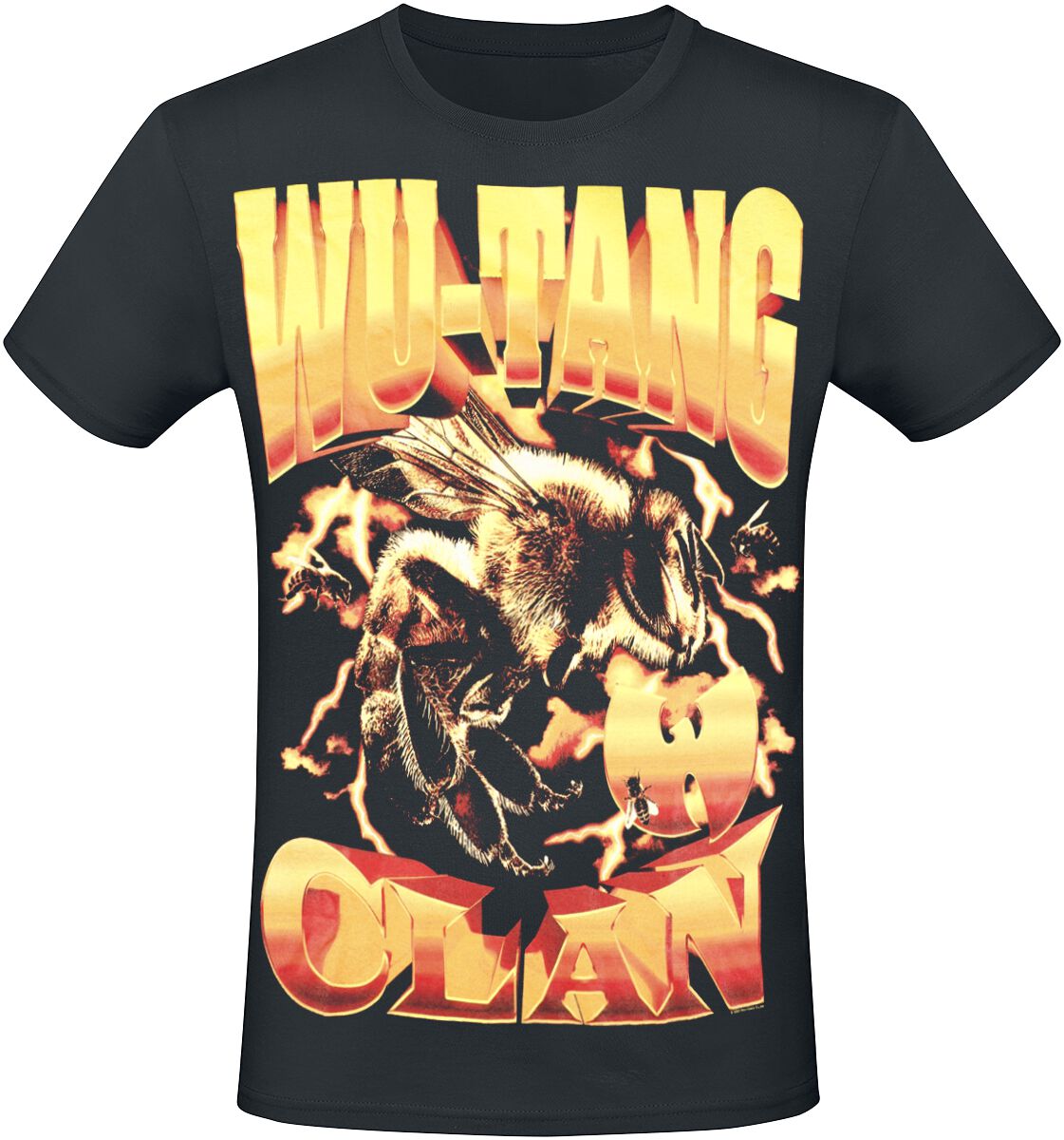 Wu-Tang Clan T-Shirt - Bee - S bis 3XL - für Männer - Größe M - schwarz  - Lizenziertes Merchandise!