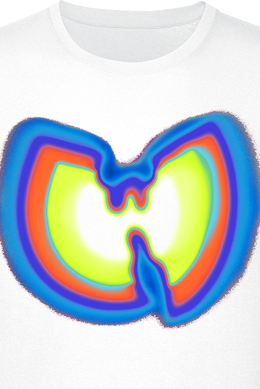 Wu-Tang Clan T-Shirt - Psychedelic - S bis XL - für Männer - Größe S - weiß  - Lizenziertes Merchandise!