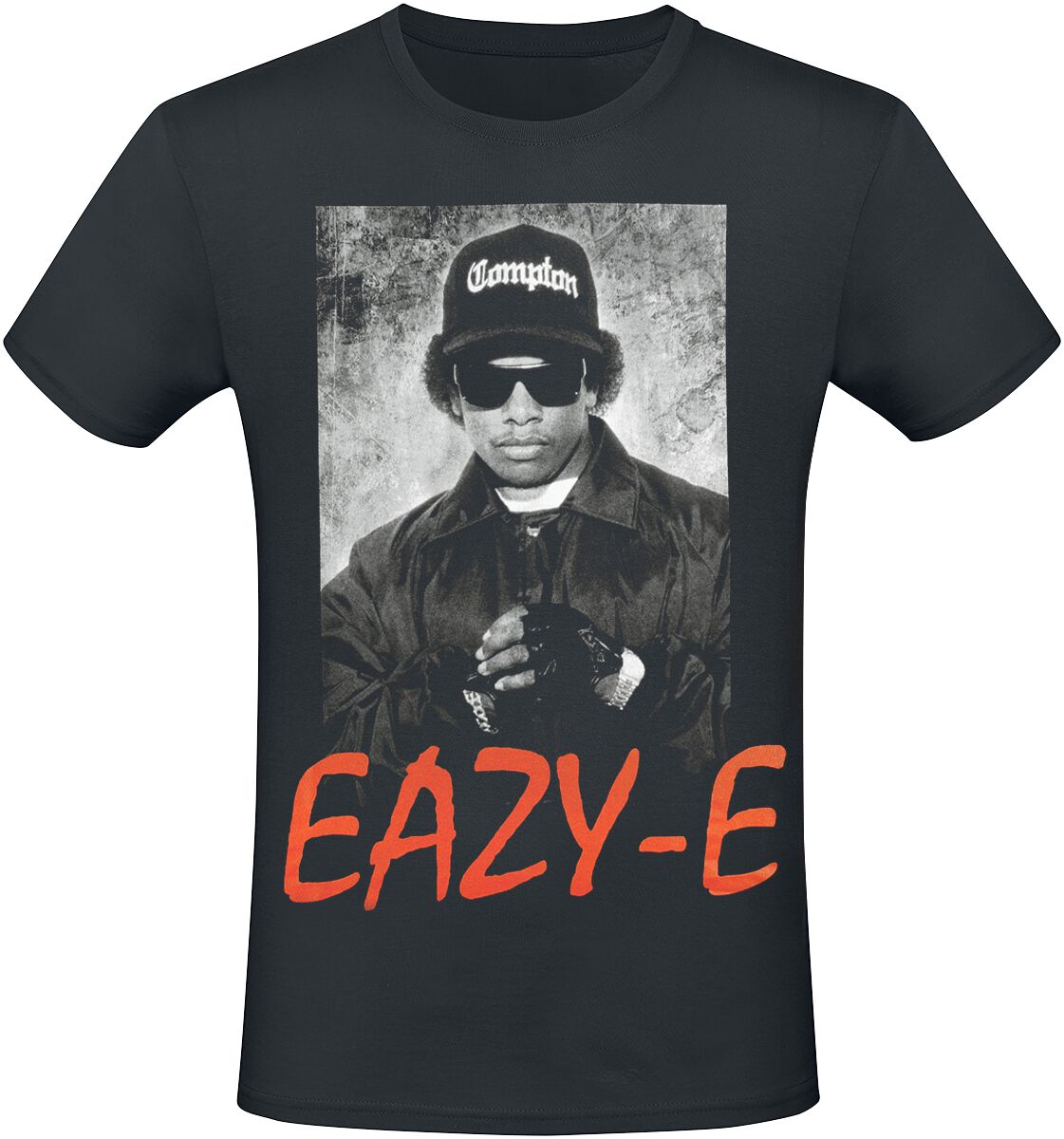 Eazy-E T-Shirt - Logo - S bis XXL - für Männer - Größe L - schwarz  - Lizenziertes Merchandise!