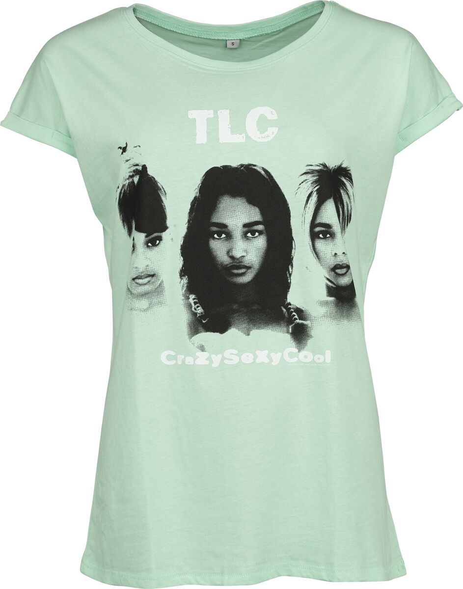 TLC T-Shirt - CrazySexyCool - S bis XXL - für Damen - Größe XL - grün  - Lizenziertes Merchandise!