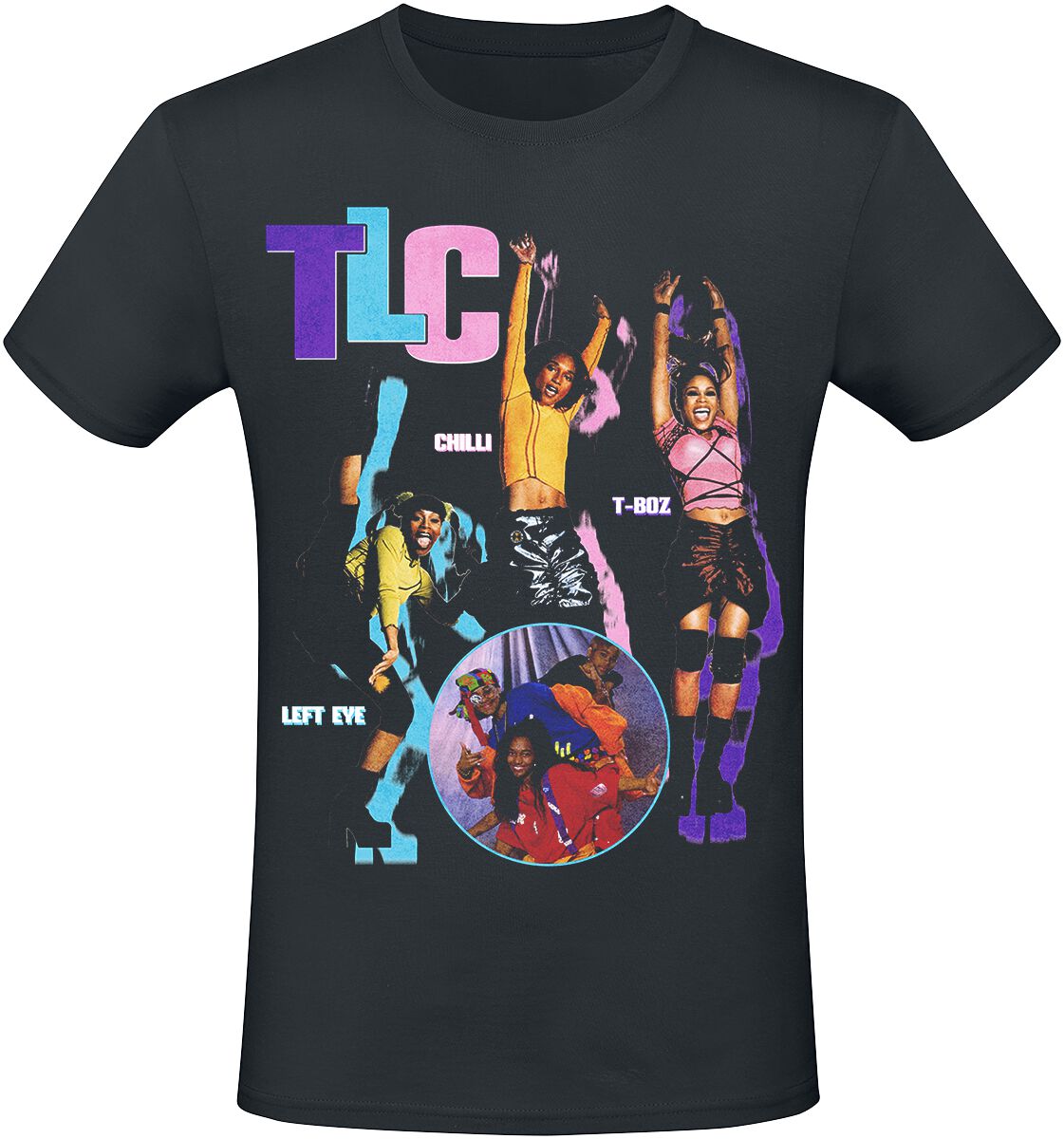 Image of T-Shirt di TLC - Logo '92 - S a 3XL - Uomo - nero