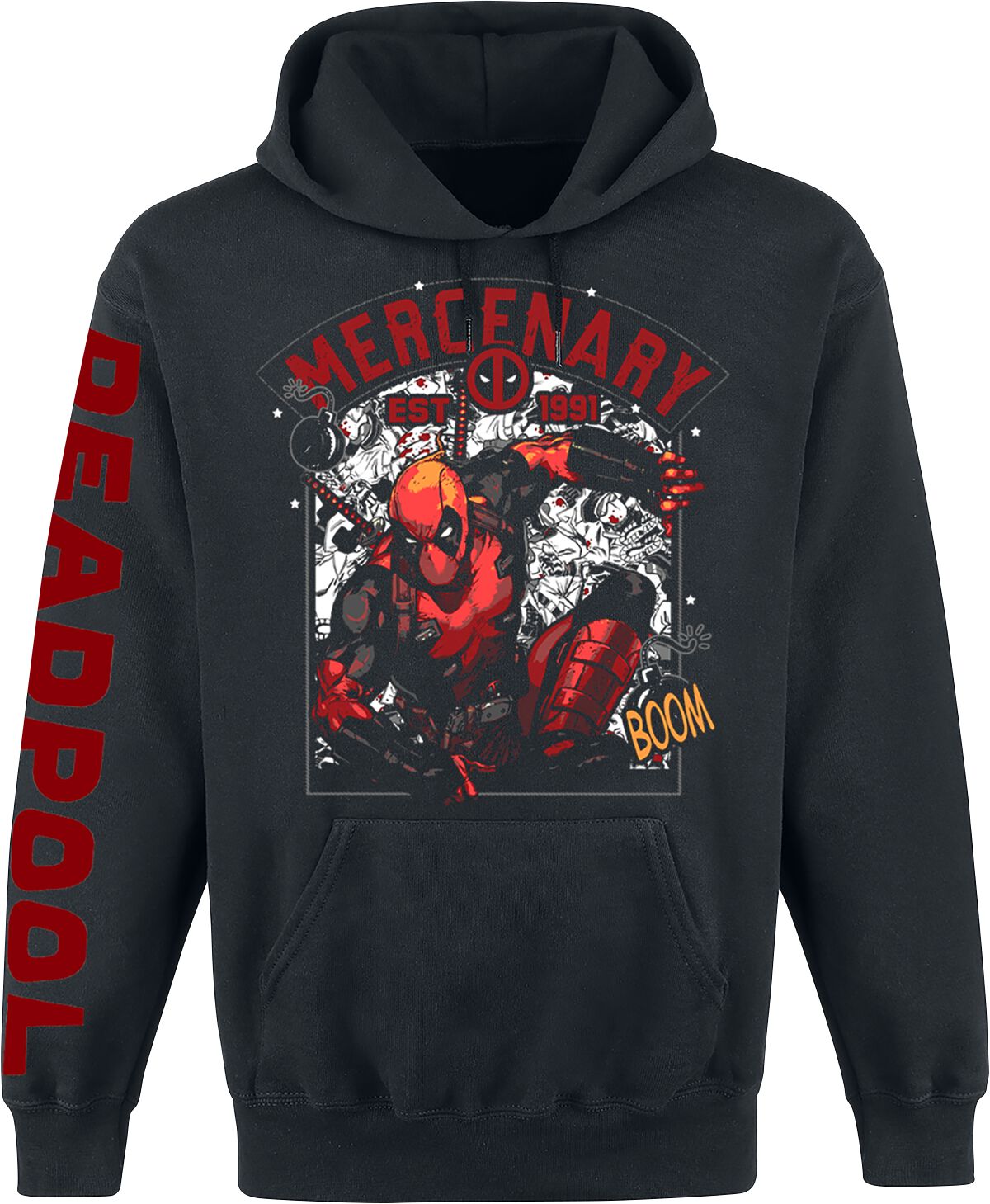 Deadpool Deadpool - Mercenary Hooded sweater black