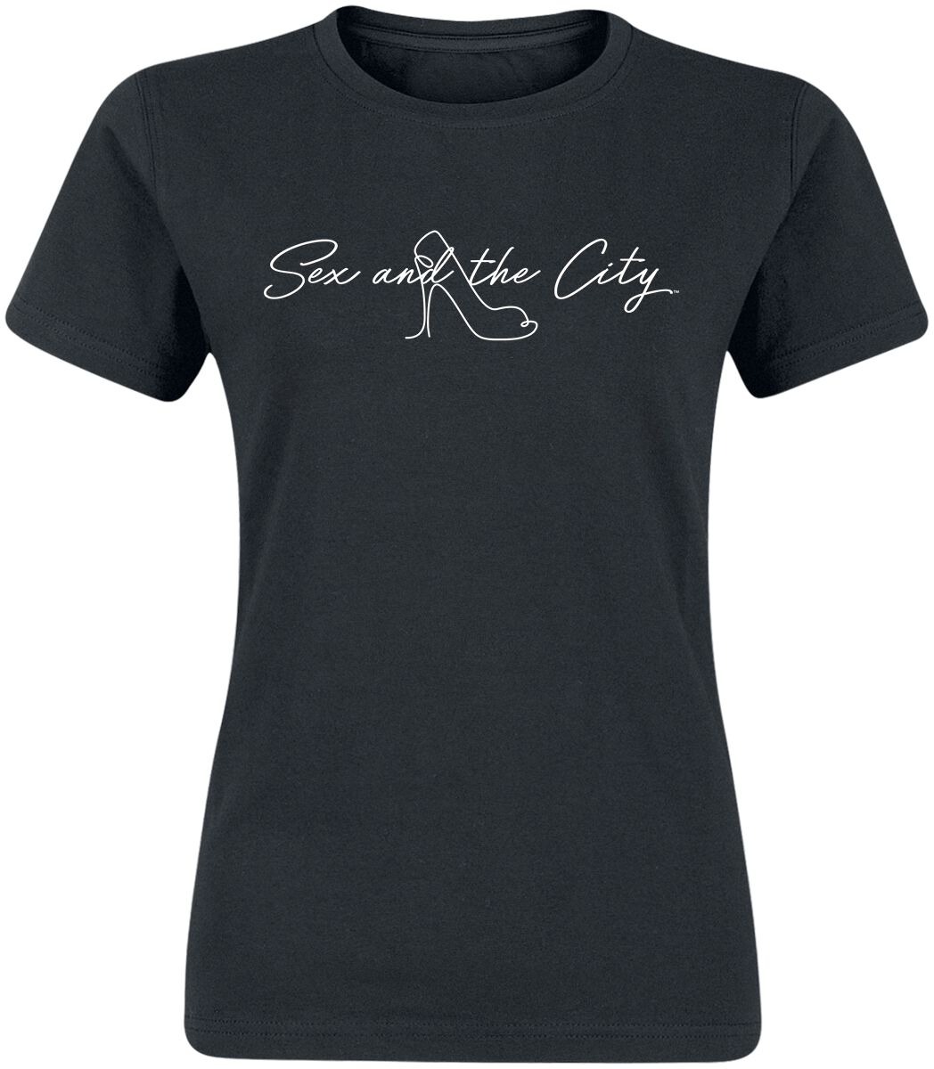 Sex And The City Shoe Logo T-Shirt black