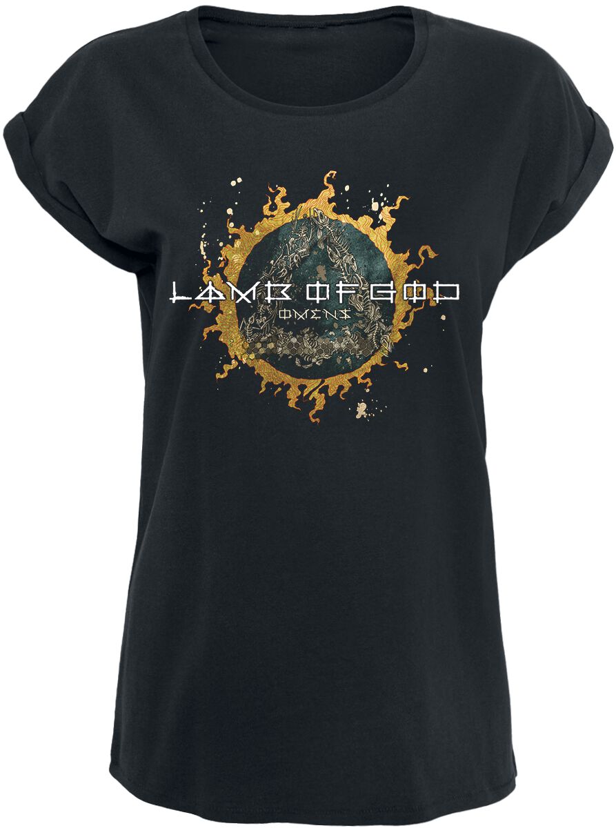 Lamb Of God Omens Back Cover T-Shirt black