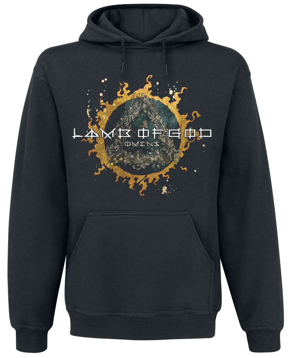 Lamb Of God Omens Back Cover Kapuzenpullover schwarz