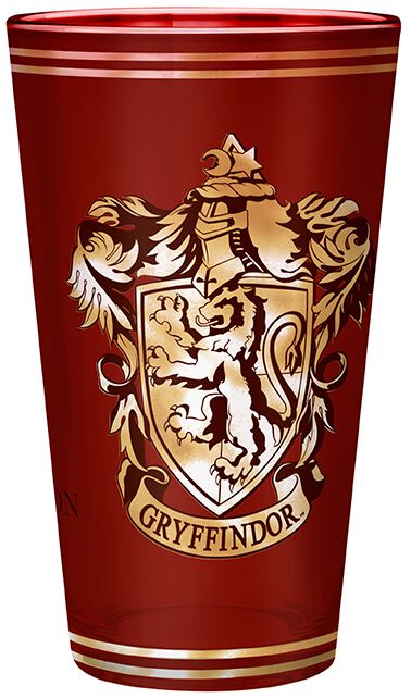 Harry Potter Trinkglas - Gryffindor - rot  - Lizenzierter Fanartikel