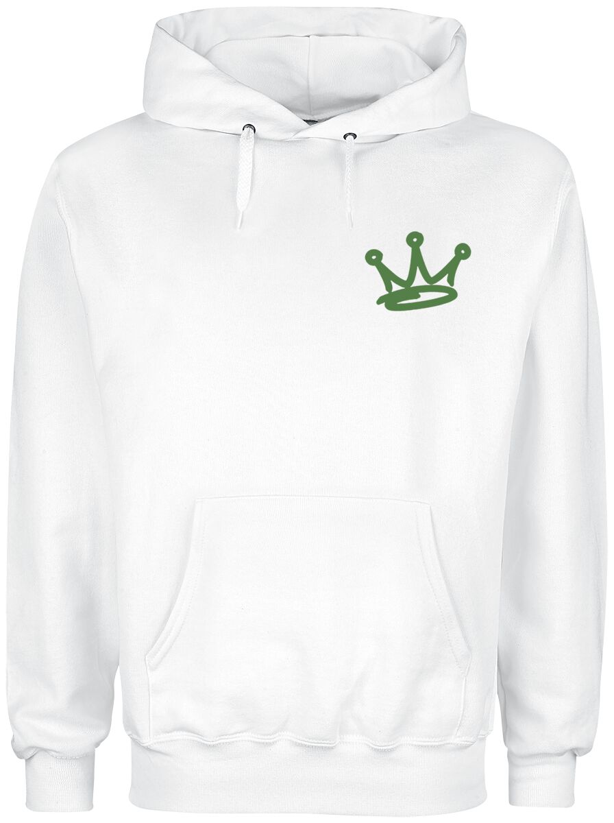 Naughty by Nature Graffiti Logo Kapuzenpullover weiß