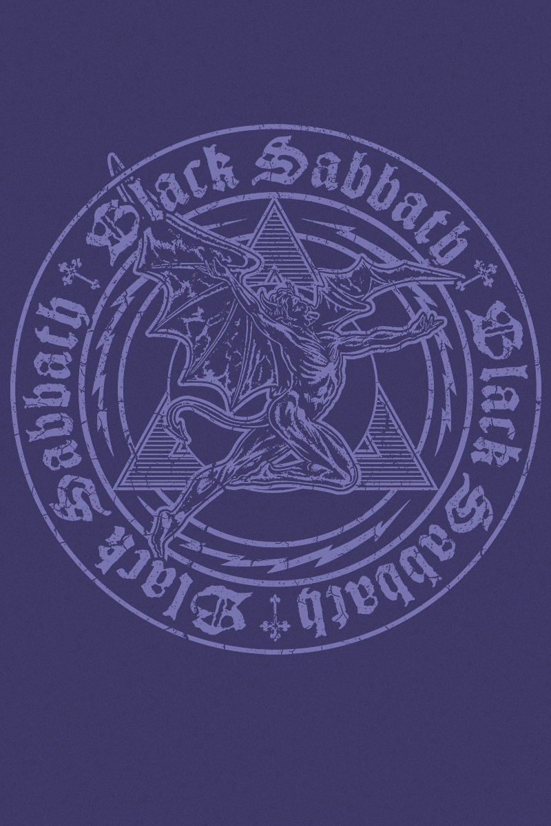 Black Sabbath Paramid Emblem Kapuzenpullover lila