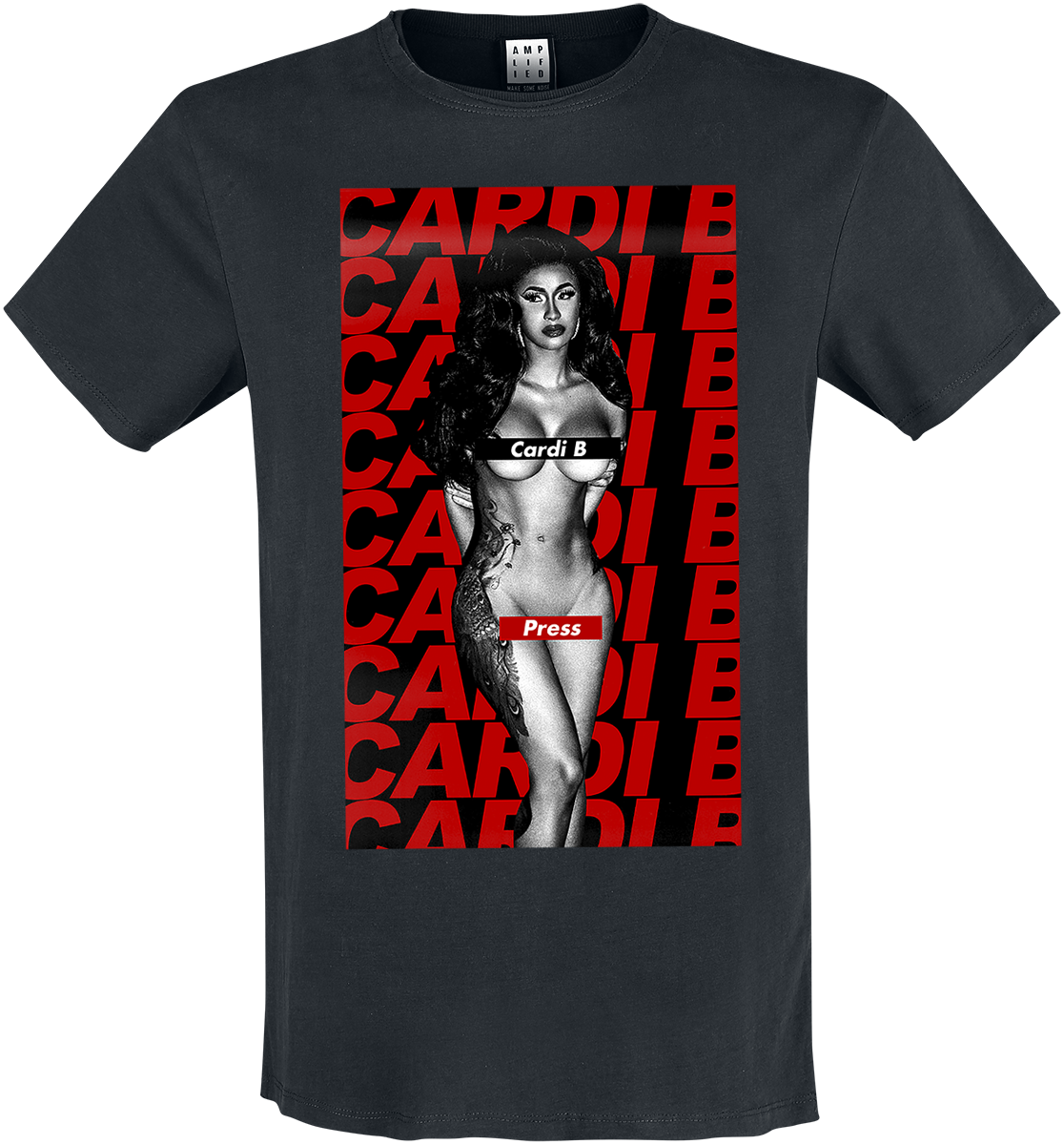 Cardi B - Amplified Collection - Press - T-Shirt - schwarz