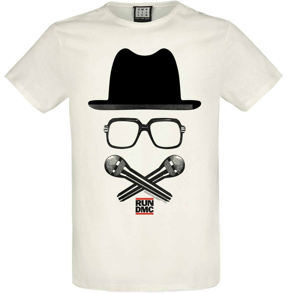 T-Shirt Manches courtes de Run-D.M.C. - Amplified Collection - 2 Mics - S à 3XL - pour Homme - blanc