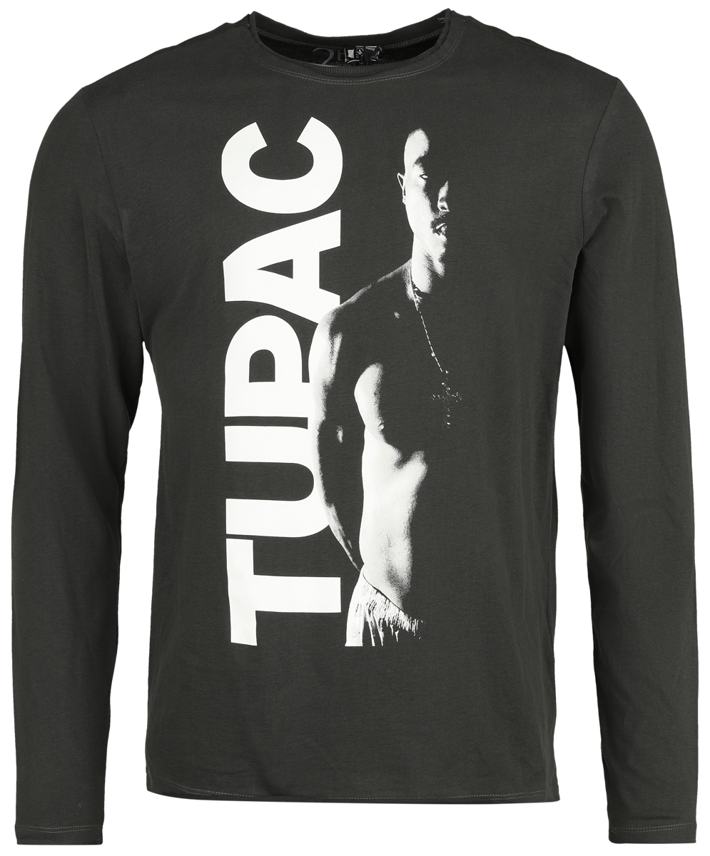 Tupac Shakur - Amplified Collection - Shakur - Langarmshirt - charcoal
