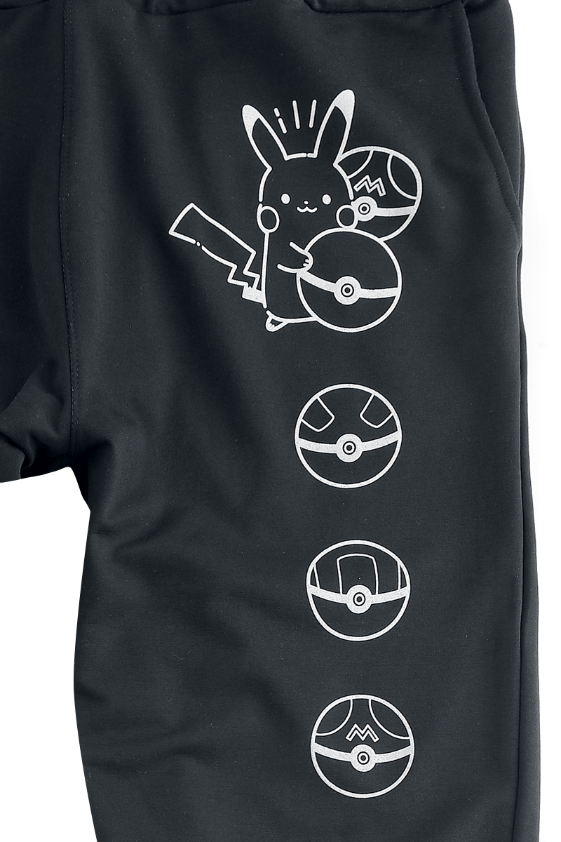 Pokémon Pikachu - Pokéballs Trainingshose schwarz