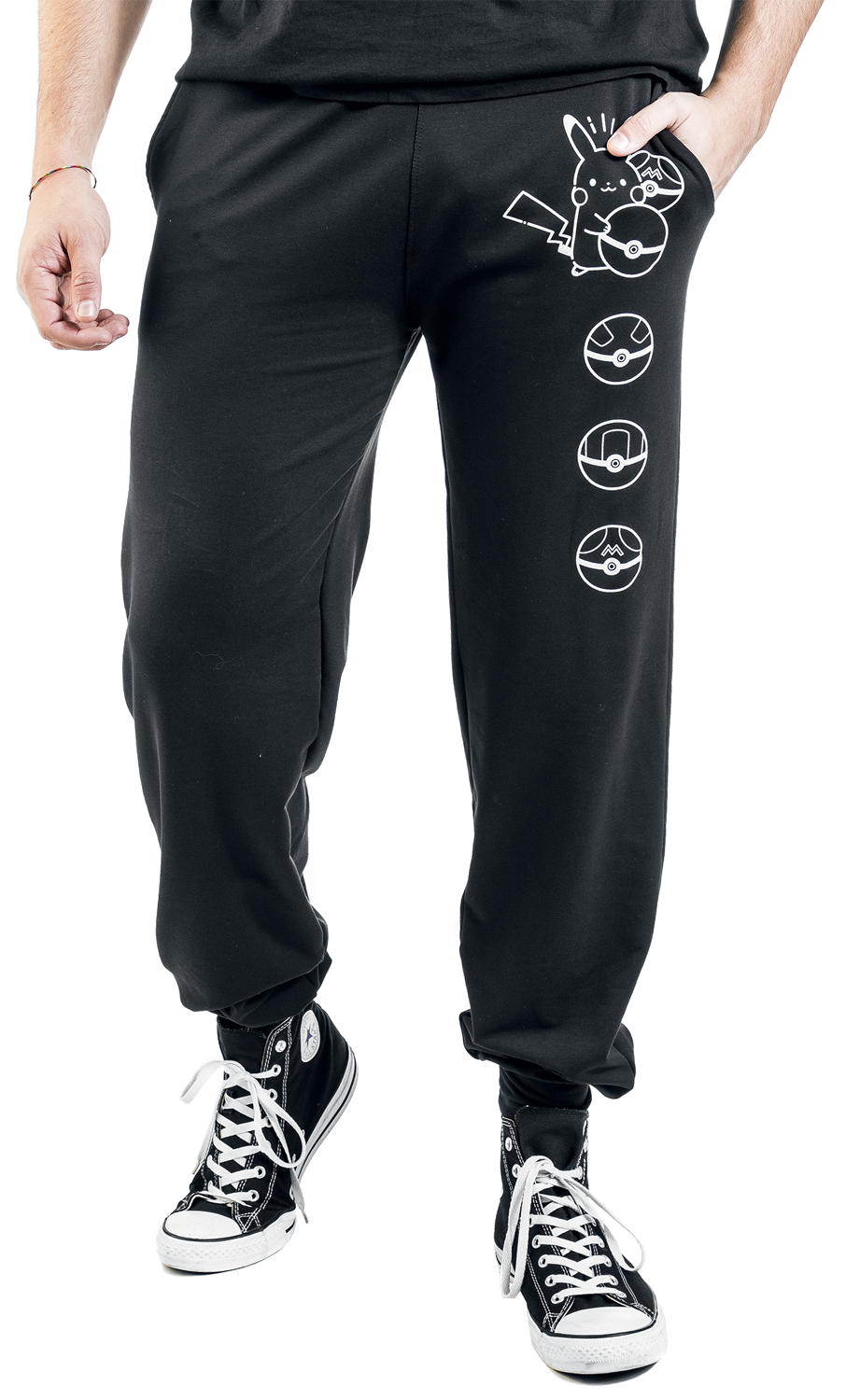 Pokémon Pikachu - Pokéballs Trainingshose schwarz