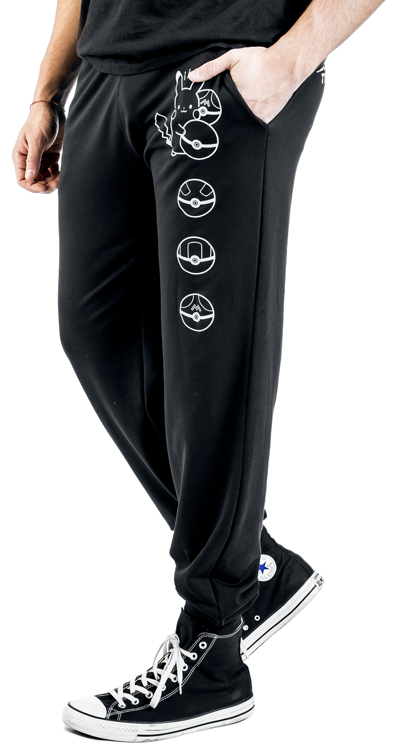 Pokémon Pikachu - Pokéballs Trainingshose schwarz