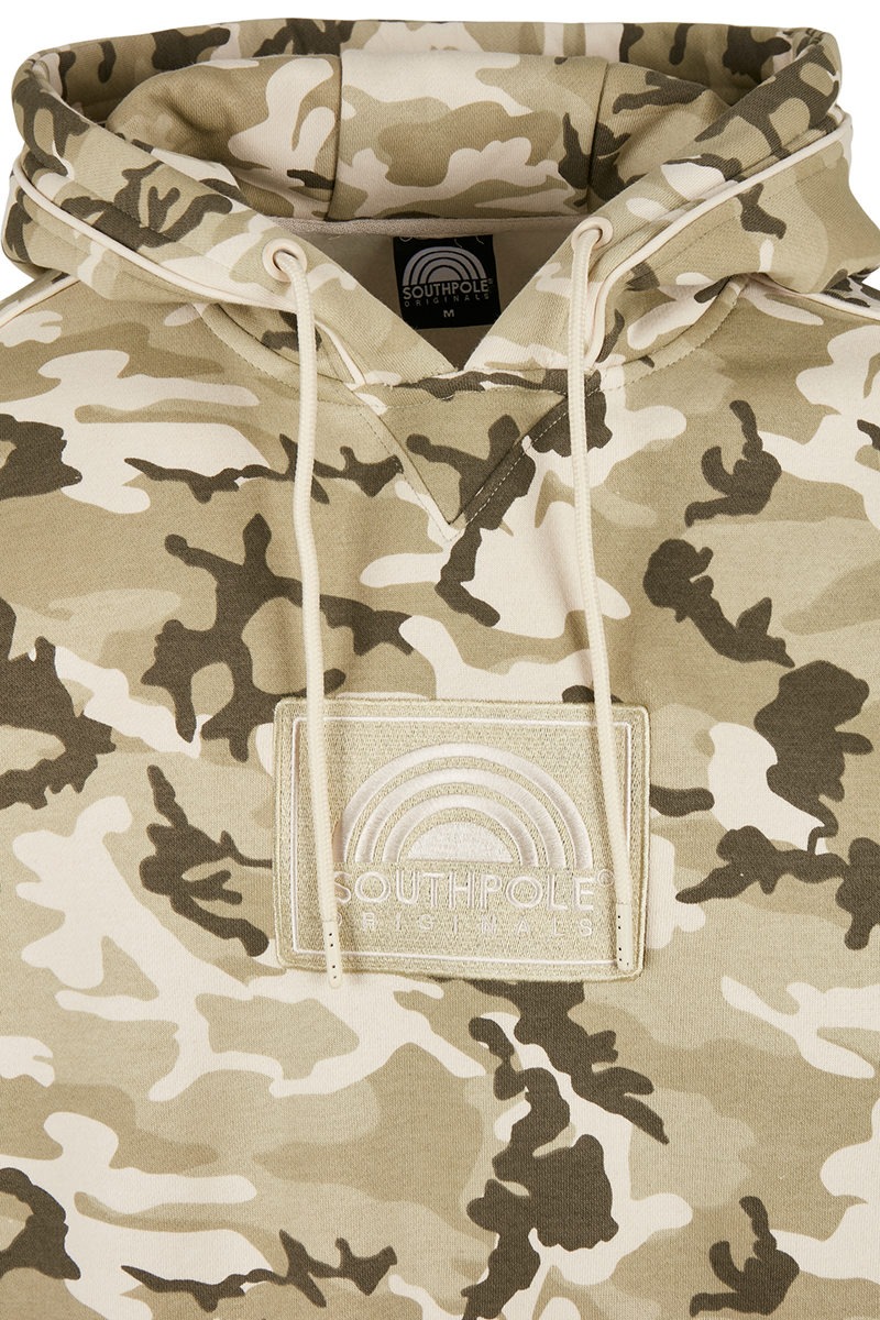 Southpole Southpole Embroidery Hoody Kapuzenpullover sandcamo