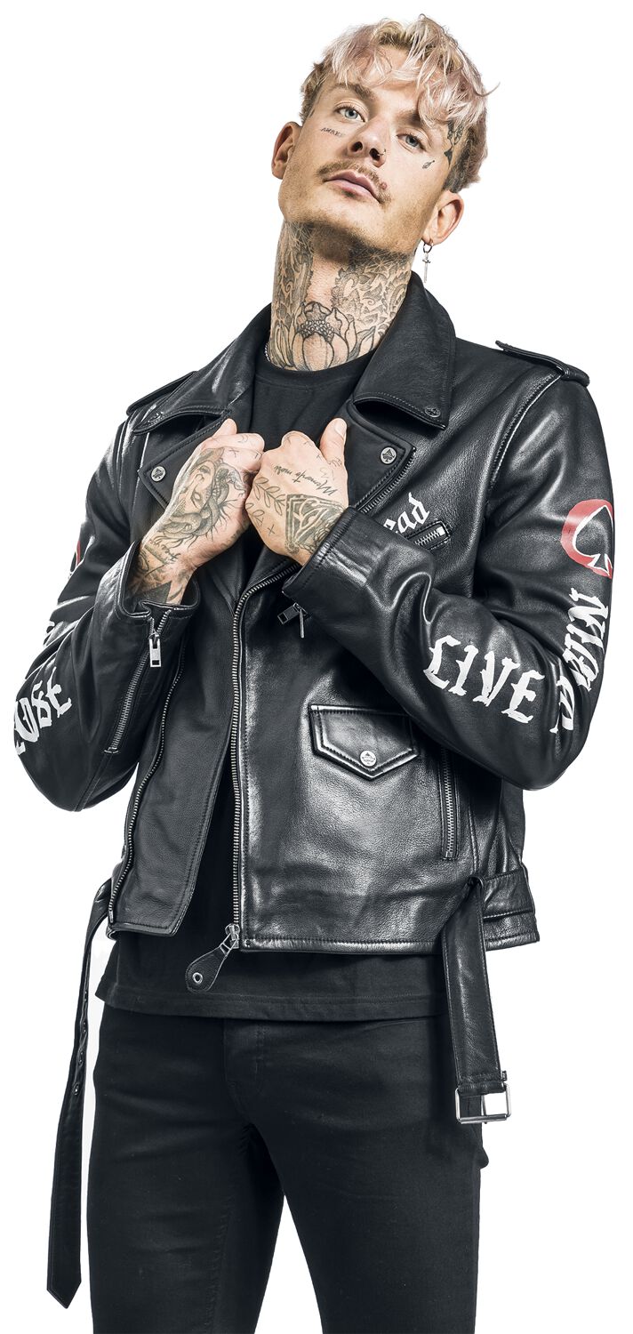 Motörhead Born To Lose Lederjacke schwarz