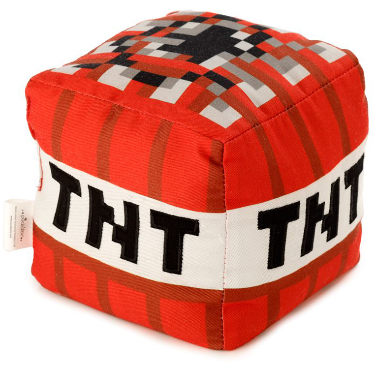 Minecraft TNT Türstopper Türdekoration schwarz rot weiß