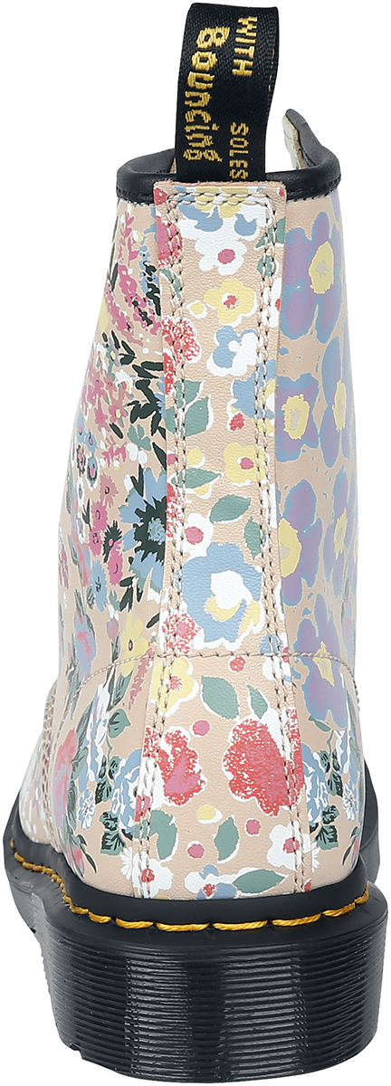 Dr. Martens 1460 8 Eye Boot Floral Mash Up Backhand Boot multicolor
