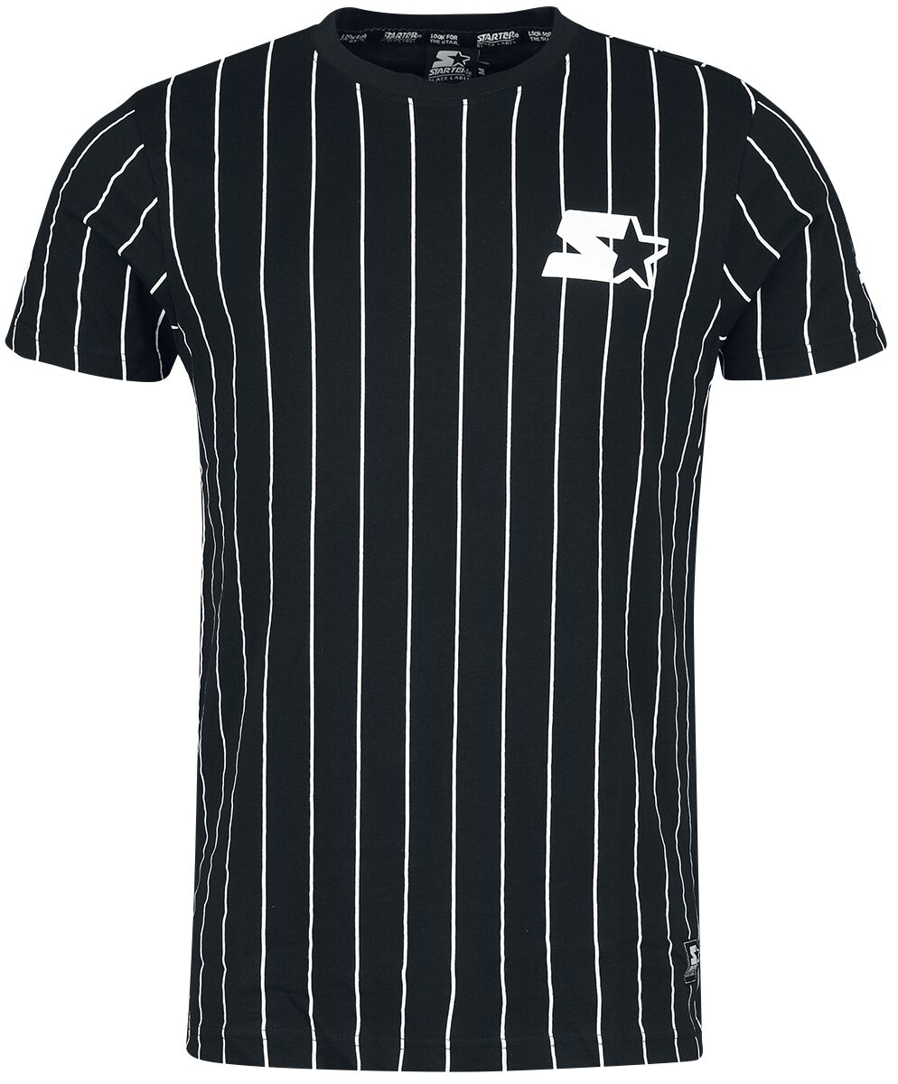 Levně Starter Proužkované tričko Starter Tričko černá