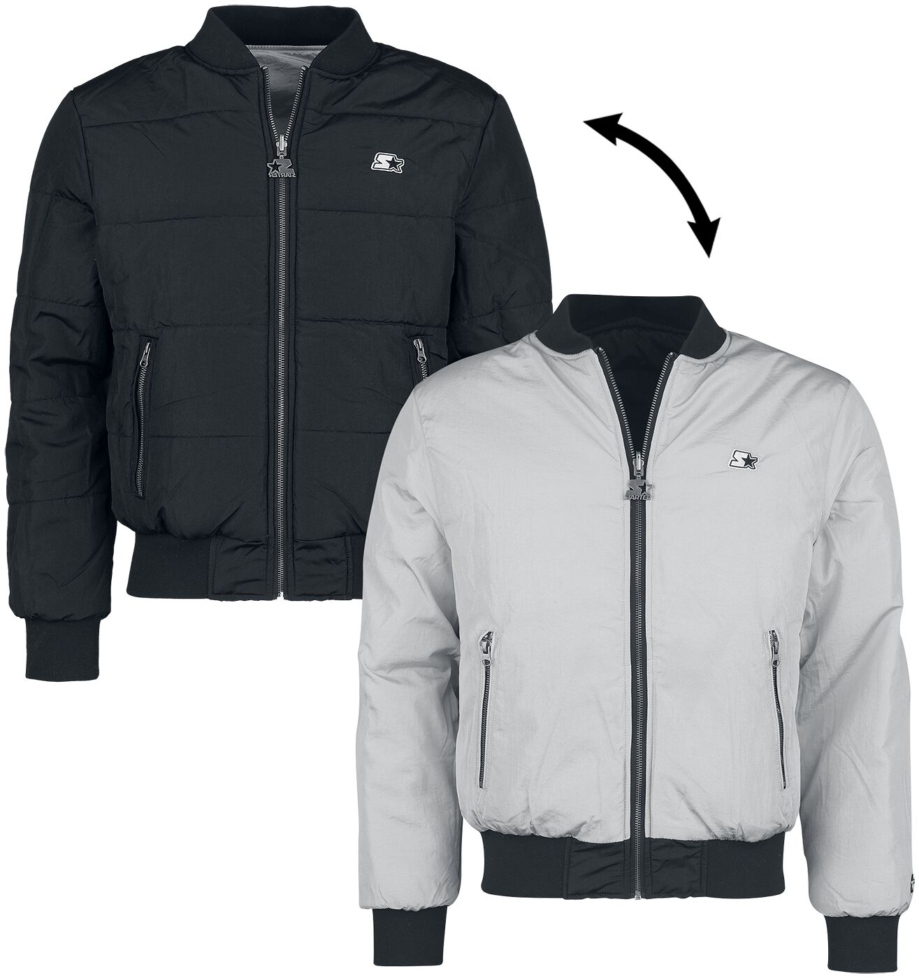 Image of Giacca di mezza stagione di Starter - Starter reversible jacket - S a L - Uomo - grigio