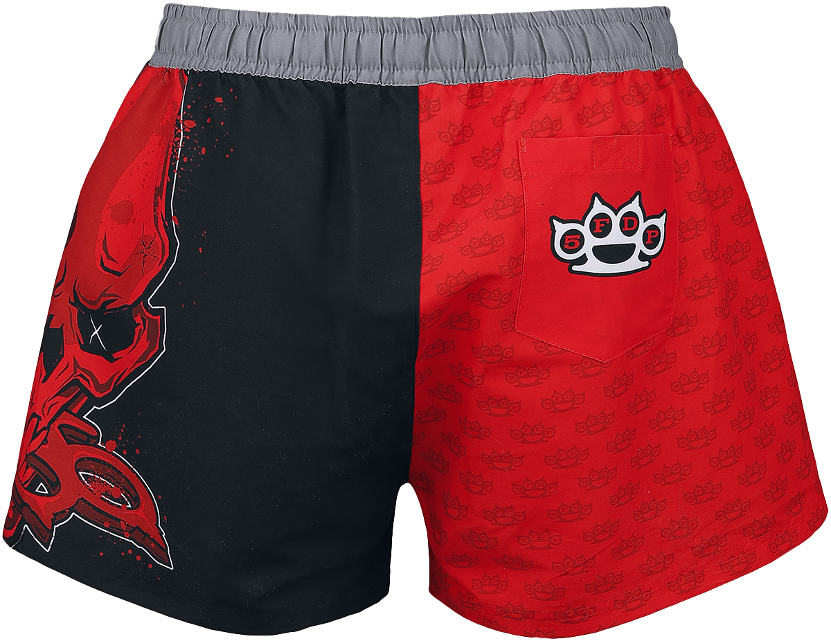 Five Finger Death Punch Badeshort - EMP Signature Collection - S bis L - für Damen - Größe S - multicolor  - EMP exklusives Merchandise!