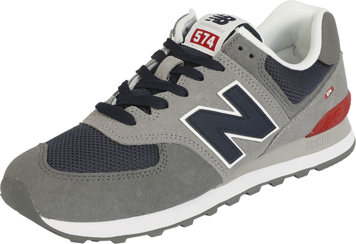 New Balance Sneaker - 574 Sport Varsity - EU42 - für Männer - Größe EU42 - grau/dunkelgrau