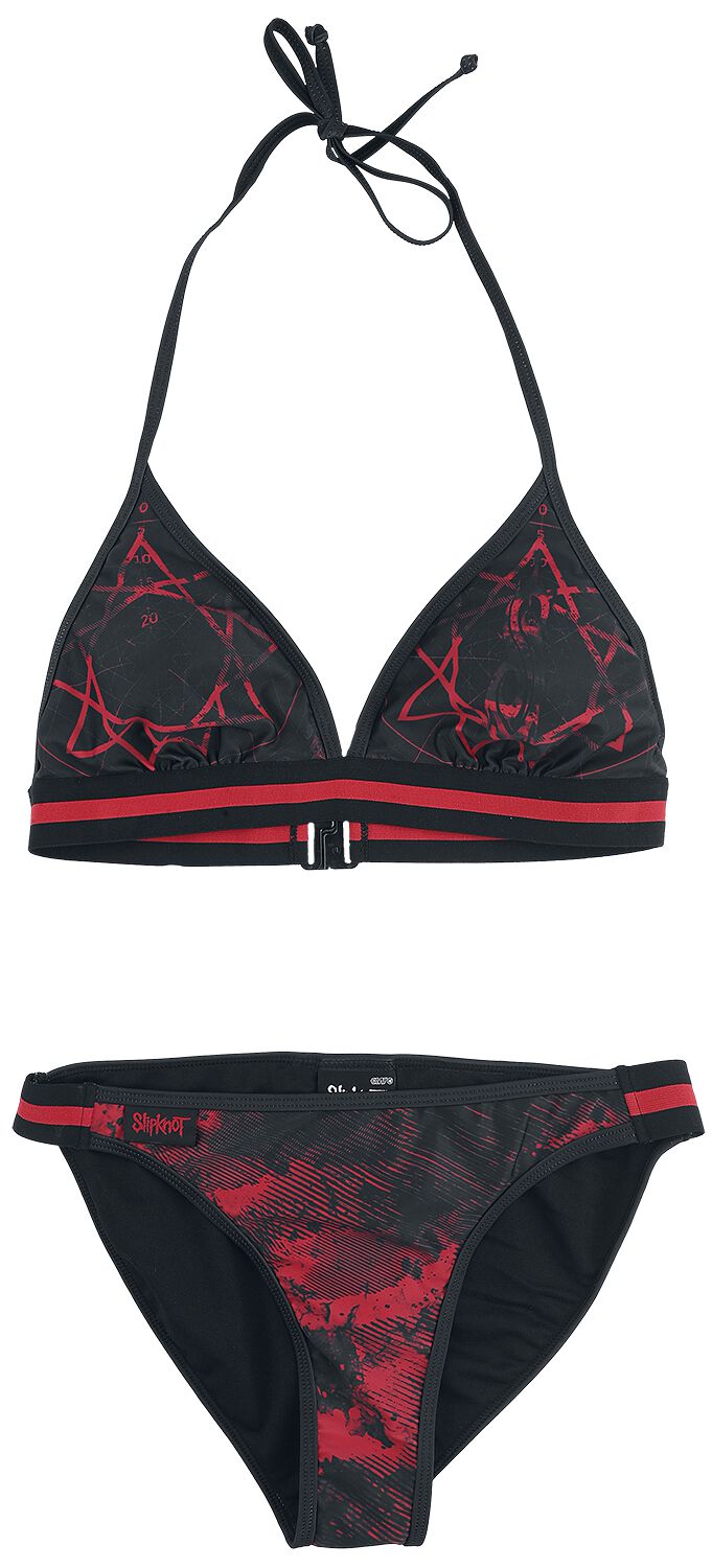 Slipknot EMP Signature Collection Bikini-Set schwarz rot in XXL
