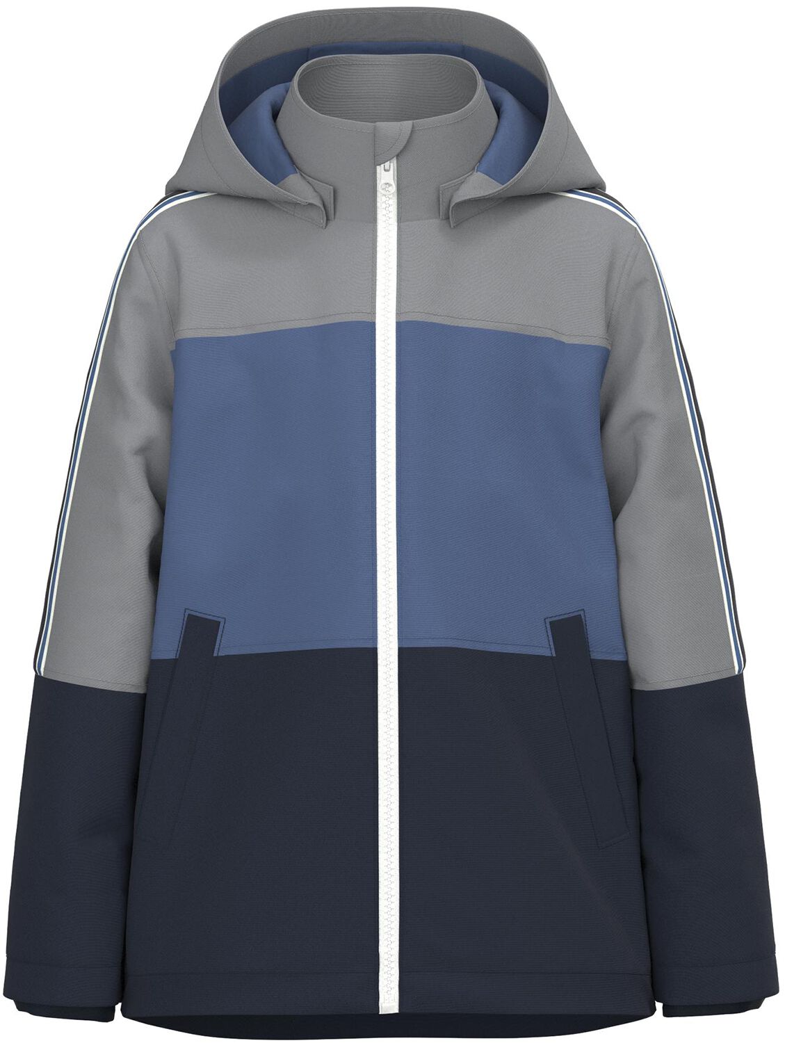 Veste de name it - Maxx Jacket Blue Block - 128 à 158 - pour garçons - gris/bleu