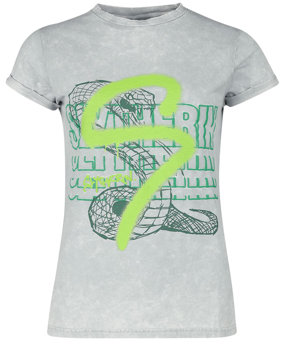Harry Potter Slytherin T-Shirt grau in M