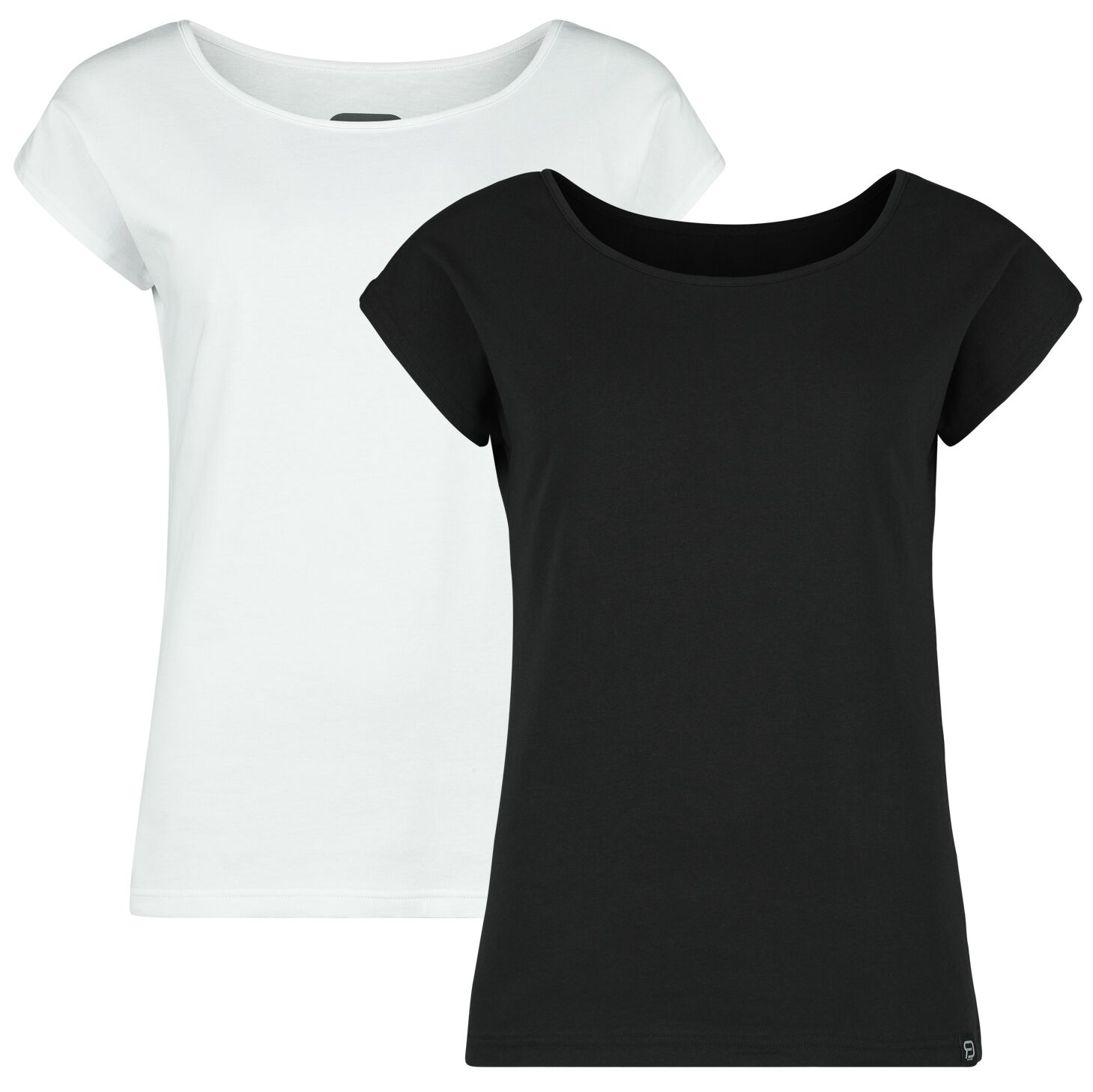 Image of T-Shirt di RED by EMP - Double Pack T-Shirts - S a XXL - Donna - nero/bianco