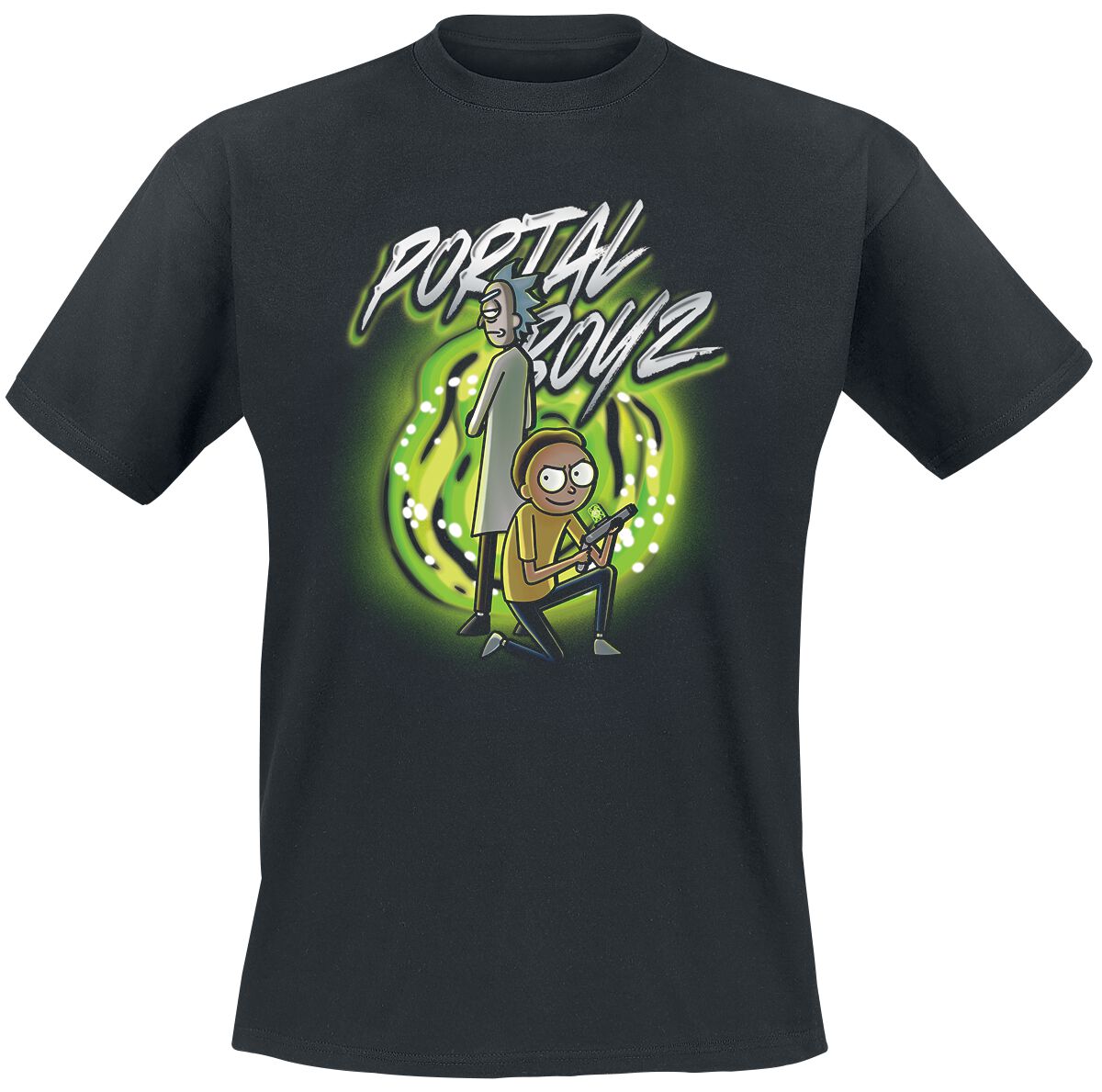 Rick And Morty Portal Boyz T-Shirt schwarz Rick And Morty Portal Boyz T-Shirt schwarz