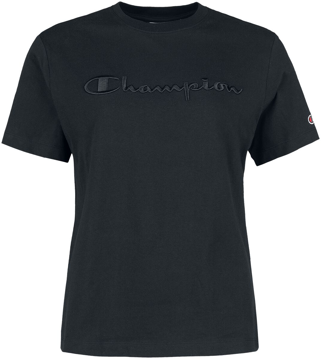 T-Shirt Manches courtes de Champion - Crewneck T-Shirt - S à XL - pour Femme - noir