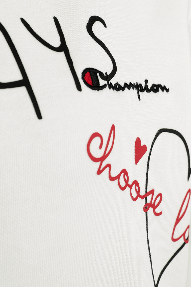 Champion Made with Love - Hodded Sweatshirt Kapuzenpullover weiß