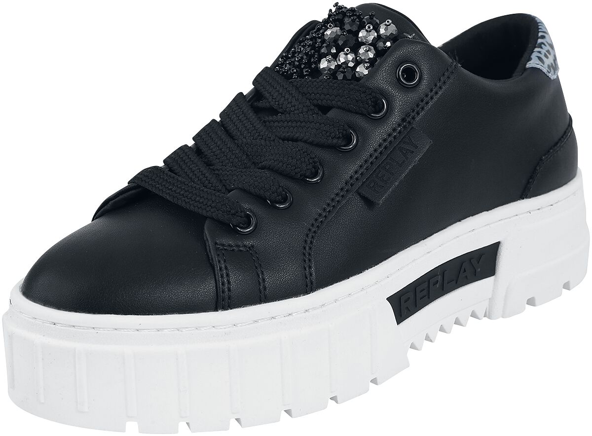 Baskets de Replay Footwear - DISCO VANITY 2 - EU36 à EU41 - pour Femme - noir/blanc