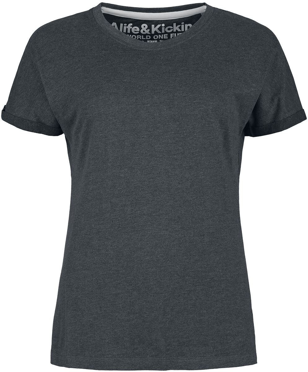 T-Shirt Manches courtes de Alife and Kickin - MalaikaAK A Shirt - XS à XL - pour Femme - anthracite