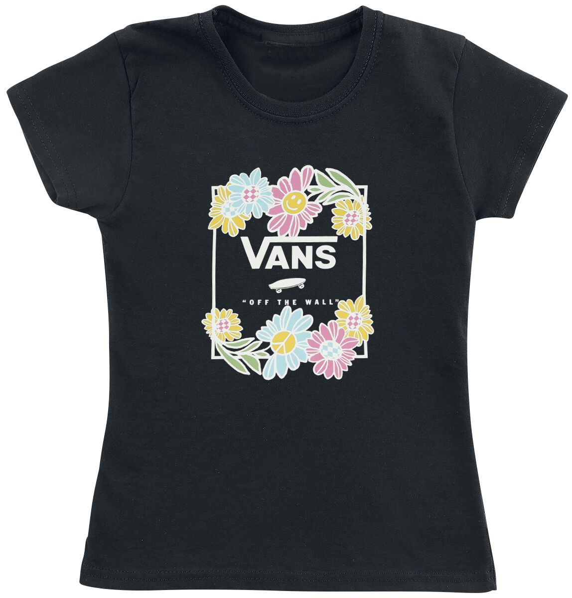 T-Shirt Manches courtes de Vans - Elevated Floral - S à XL - pour Femme - noir
