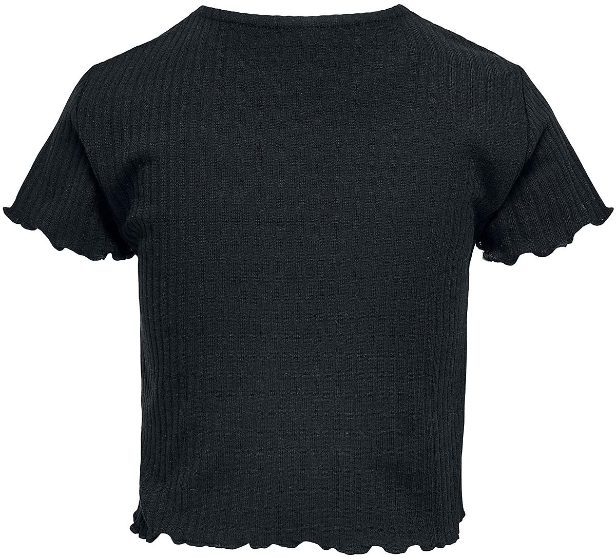 Kids ONLY Nella Rib Shirt T-Shirt schwarz